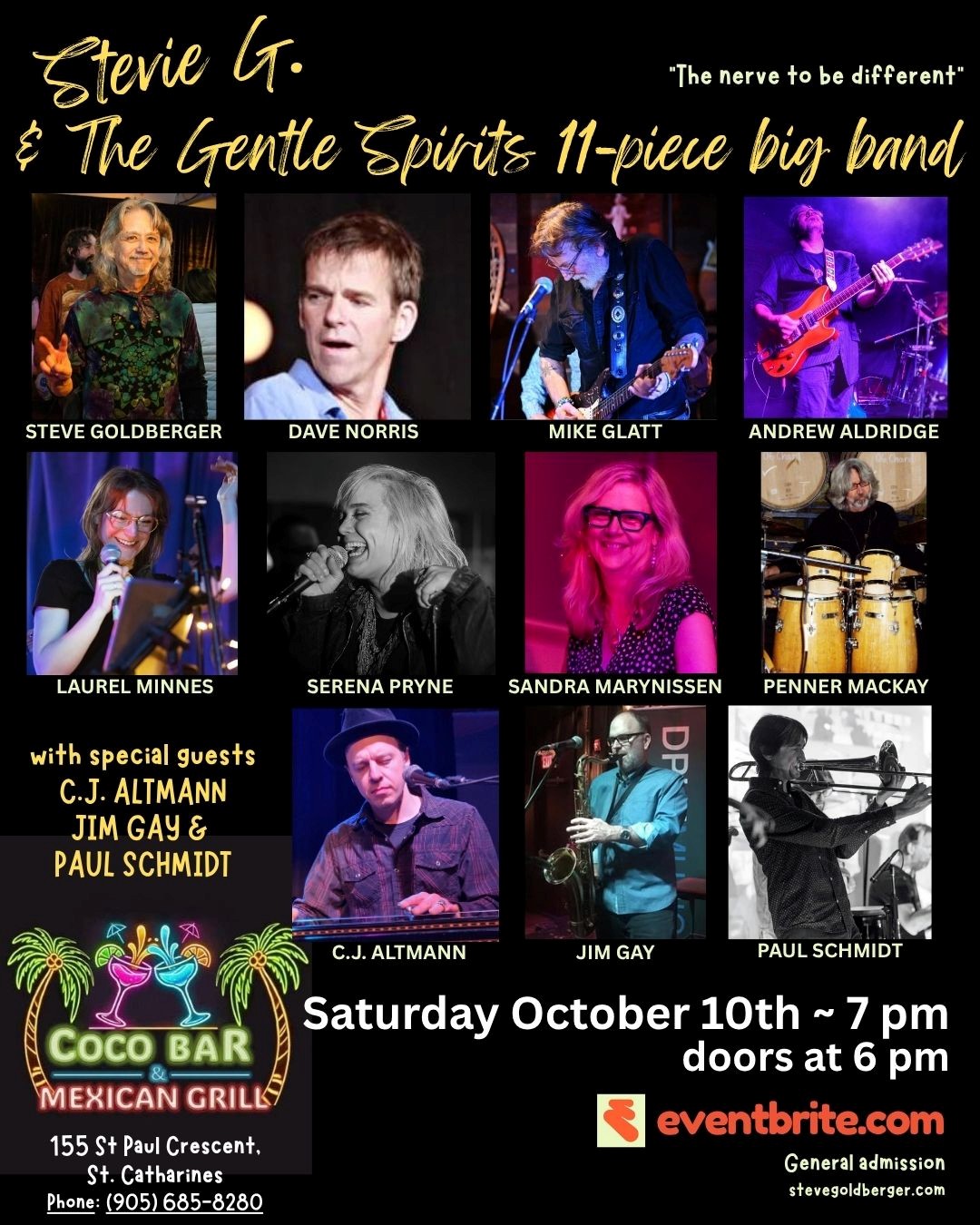 Steve Goldberger & The Gentle Spirits 11-Piece Big Band