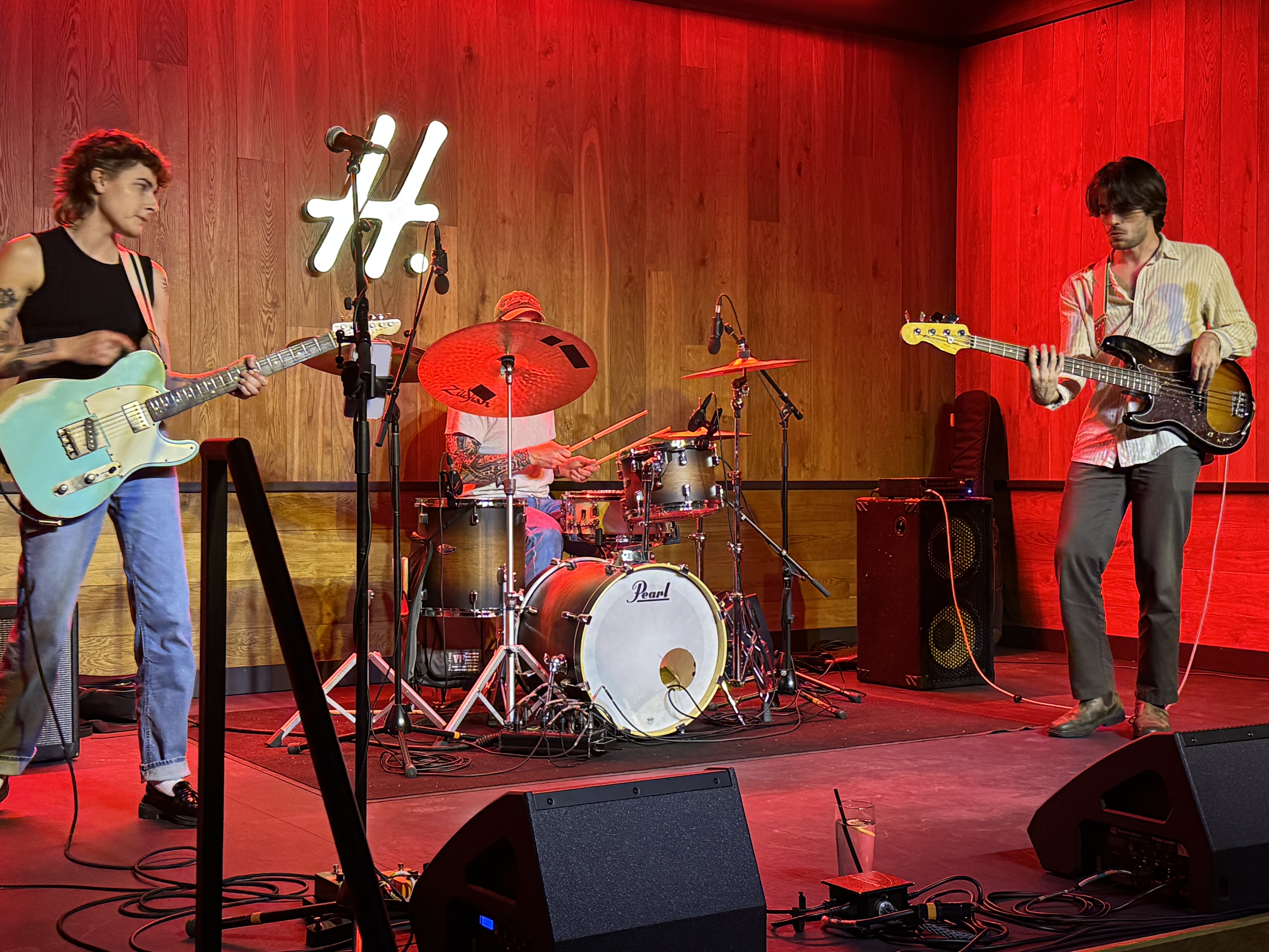 JIN on the Helliwell Hall stage during their September 6 performance.