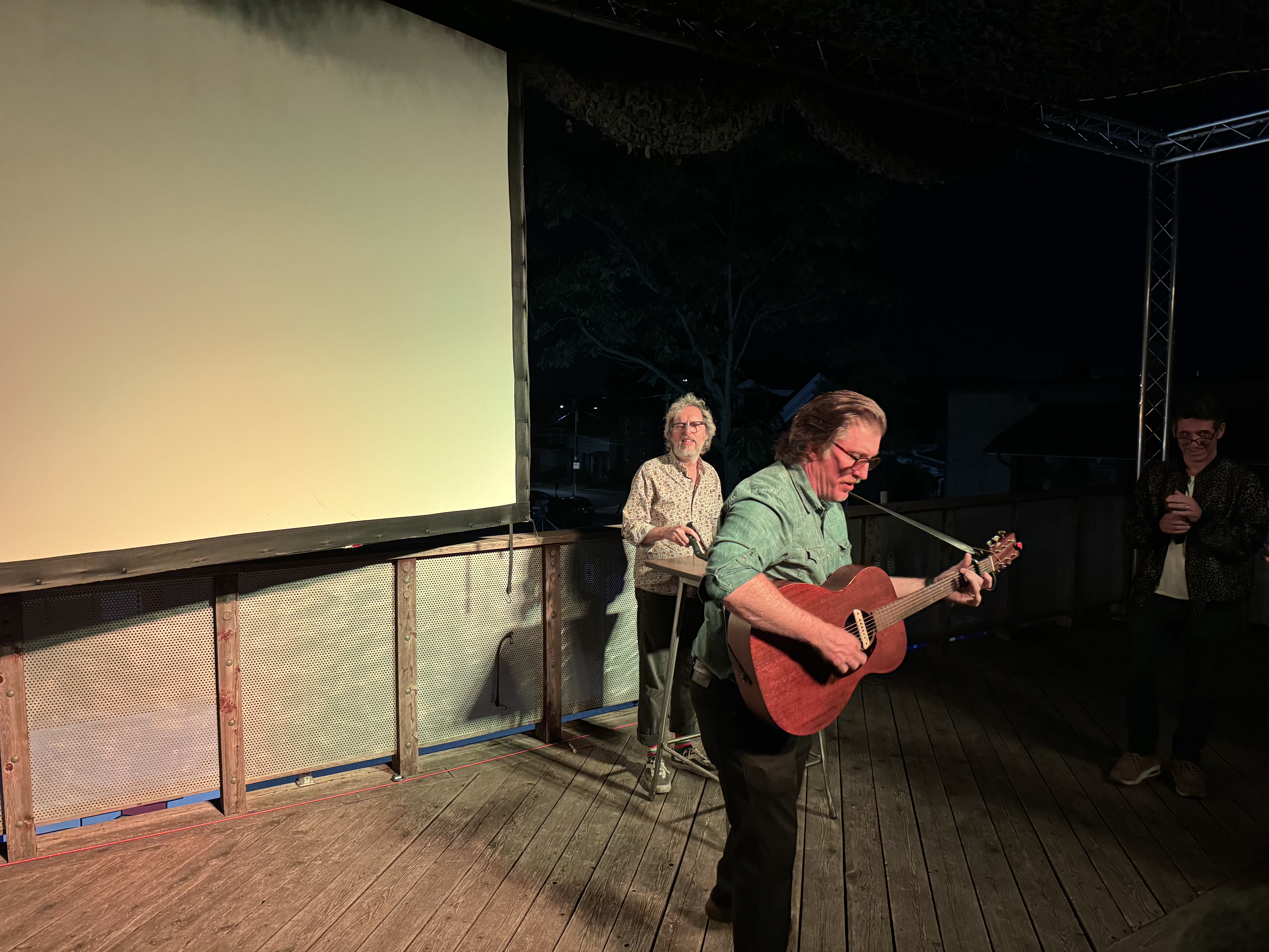Joe Lapinski & Dave Clark on NAC rooftop terrace