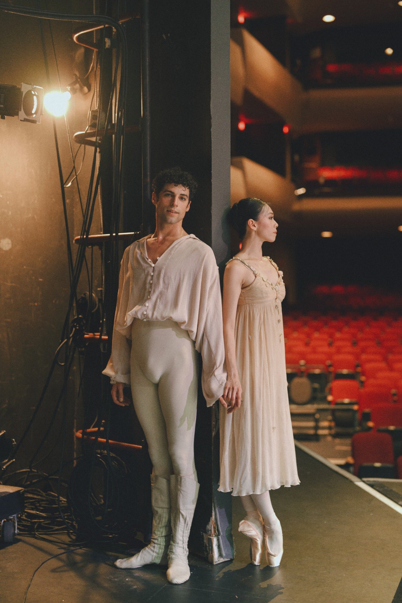 Keaton Leier and Tirion Law in Romeo and Juliet.