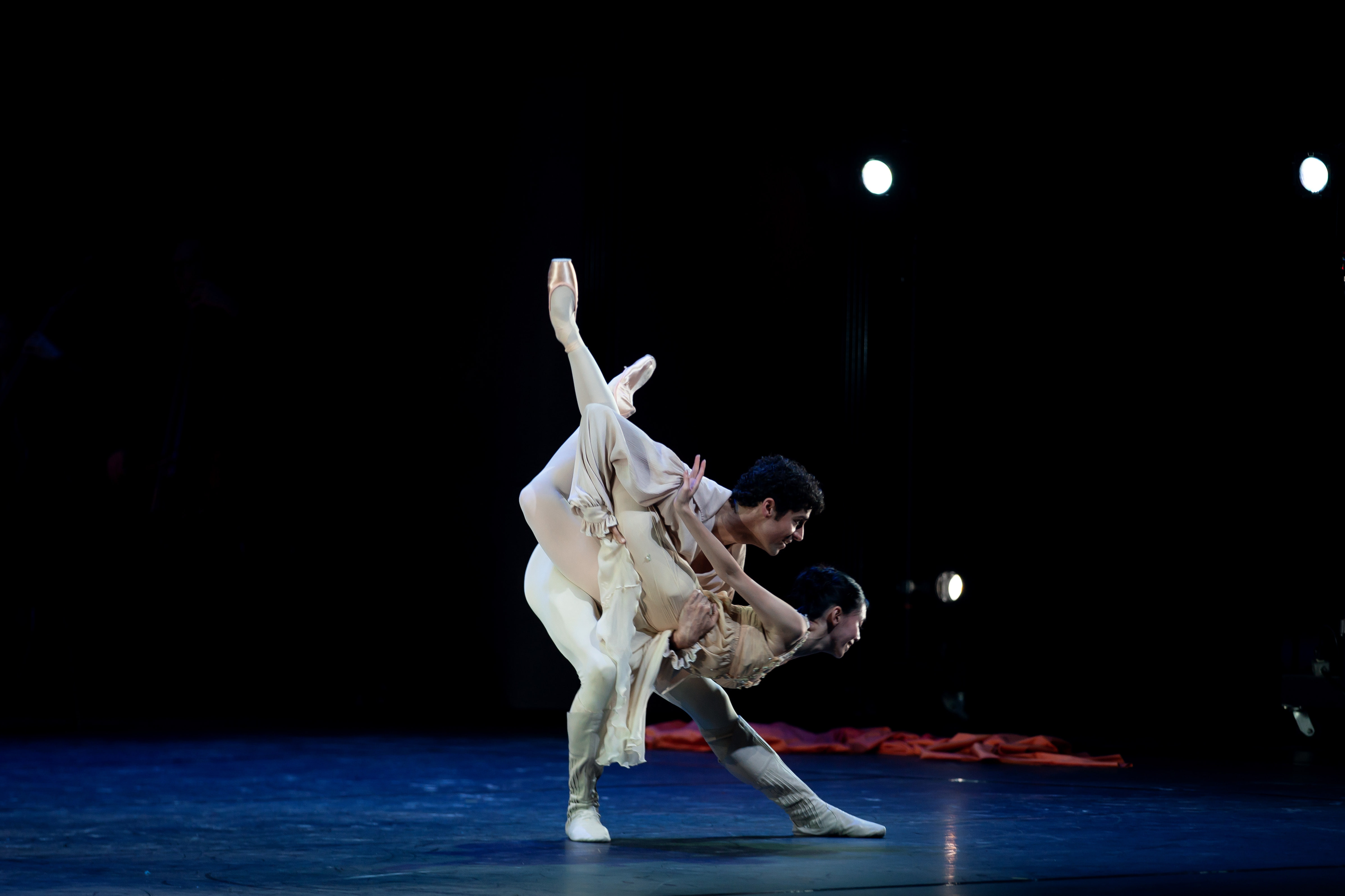 Keaton Leier and Tirion Law in Romeo and Juliet.